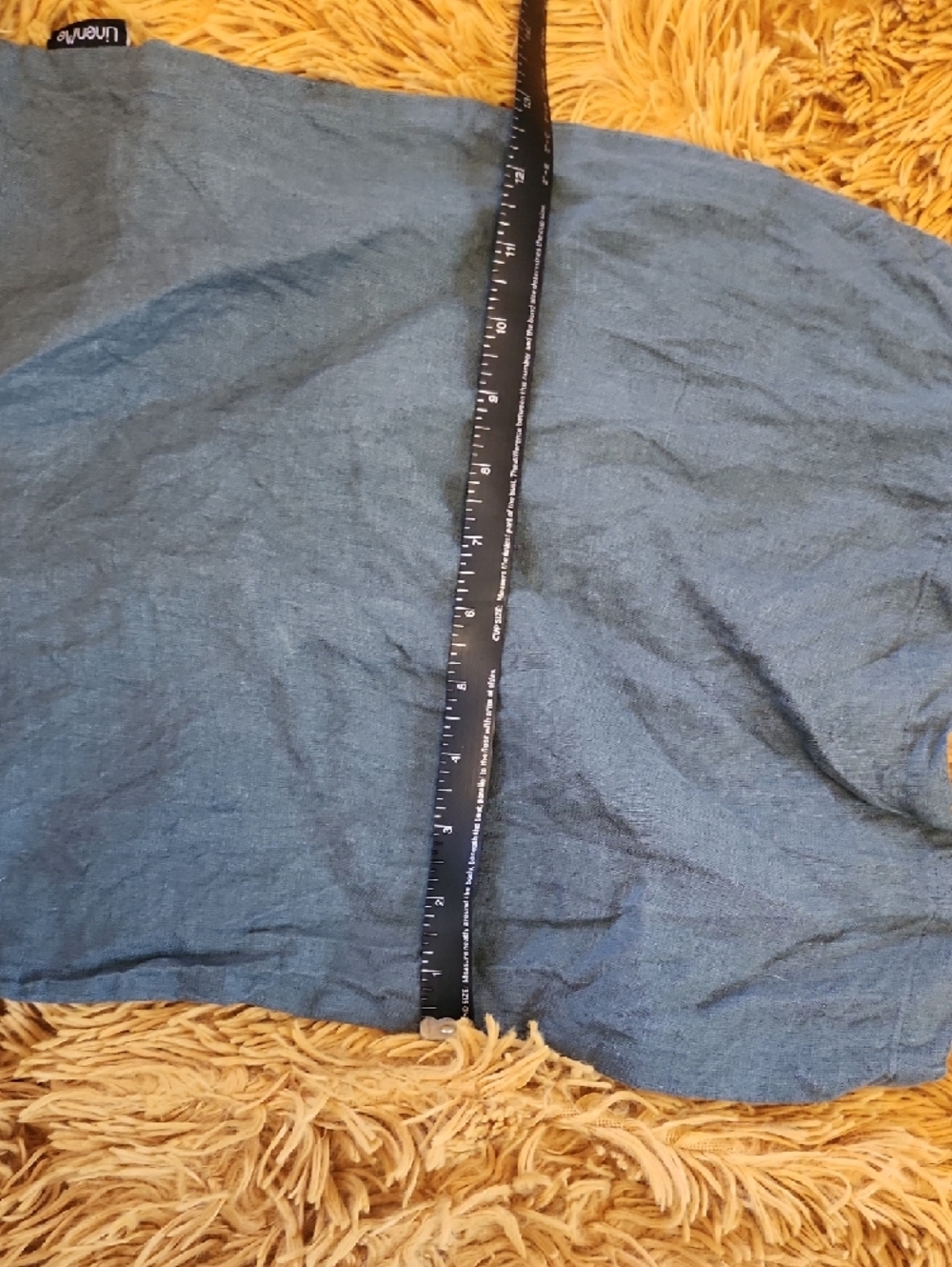 Simple Linen Blue Tote Bag FINAL PRICE - Picture 6 of 7